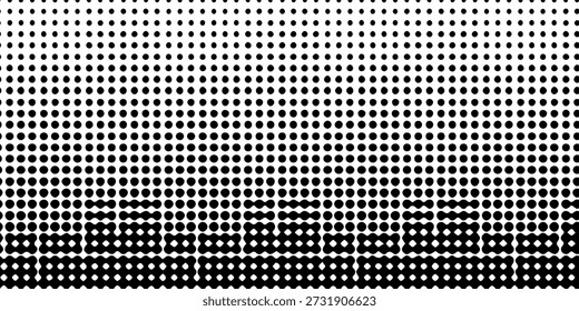 Fondo ondulado granulado. Ondas punteadas, líneas punteadas de ruido negro con textura de arena y efecto granulado. eps 10.