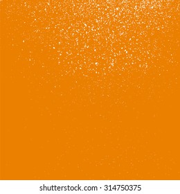 Grainy white texture on a orange  background. Design element. Vector illustration,eps 10.
