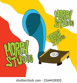 Gramaphone Music Ilustration for festival events