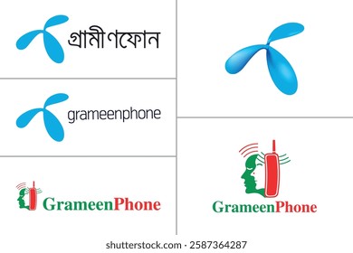 Grameenphone GP SIM Company Logo Vector Illustration Premium Quality