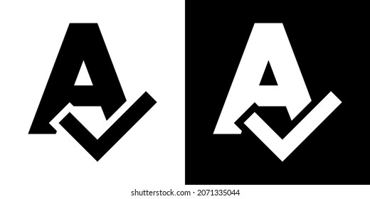 Grammar Checking Tool. Icon in White and Black Version.