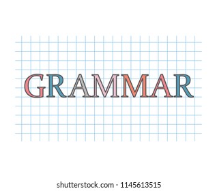 grammar concept- vector illustration