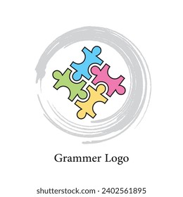 Grammer Icon - Grammer Logo for Educational books 