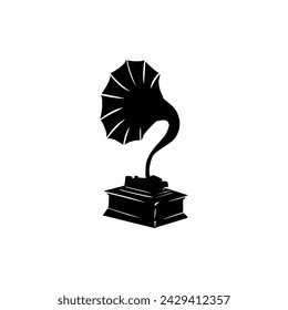 Gramofon Icon Concept Stock Illustration