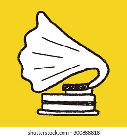 gramophone doodle