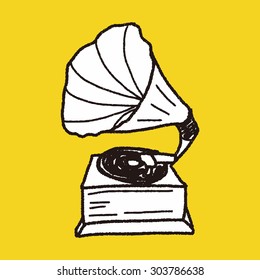 gramophone doodle