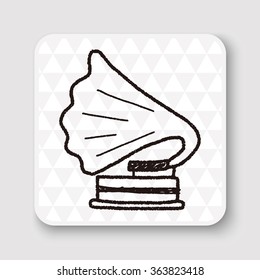 gramophone doodle