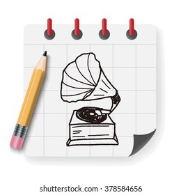 gramophone doodle