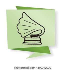 gramophone doodle