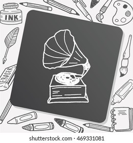 gramophone doodle