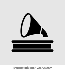 Gramophone flat vector icon. trendy style illustration on white background..eps