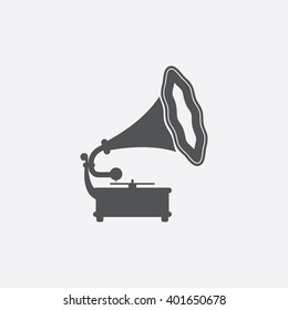 Gramophone icon.