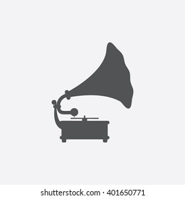 Gramophone icon.