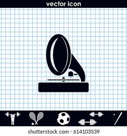 Gramophone icon.