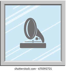 Gramophone icon.
