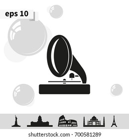 Gramophone icon.