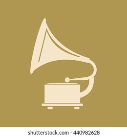 Gramophone Icon. Eps-10.