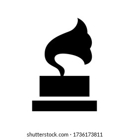 gramophone icon or logo isolated sign symbol vector illustration - high quality black style vector icons
