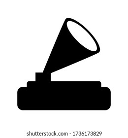 gramophone icon or logo isolated sign symbol vector illustration - high quality black style vector icons
