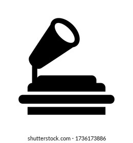 gramophone icon or logo isolated sign symbol vector illustration - high quality black style vector icons
