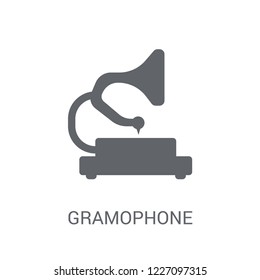 Gramophone icon. Trendy Gramophone logo concept on white background from Museum collection. Suitable for use on web apps, mobile apps and print media.