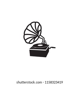 Gramophone icon vector