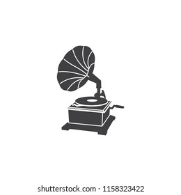 Gramophone icon vector