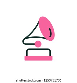 gramophone icon vector design. icon design with modern style
