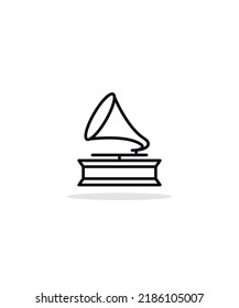 gramophone 
 icon vector illustration, eps 10