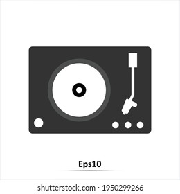 Gramophone icon. Vector Illustration. EPS10