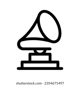 Gramophone Icon Vector Symbol Design Illustration