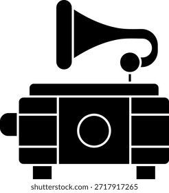 Gramophone Line vector Icon Design
