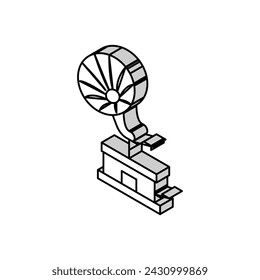 gramophone for listen audio music isometric icon vector. gramophone for listen audio music sign. isolated symbol illustration