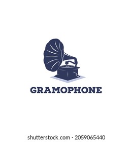 gramophone music box, old music recording on phonograph record