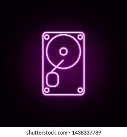 gramophone neon icon. Elements of technology set. Simple icon for websites, web design, mobile app, info graphics