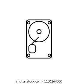 gramophone outline icon. Element of equipment icon for mobile concept and web apps. Thin line gramophone outline icon can be used for web and mobile on white background