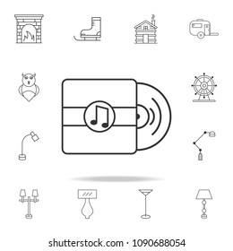 gramophone record icon. Detailed set of web icons and signs. Premium graphic design. One of the collection icons for websites, web design, mobile app on white background