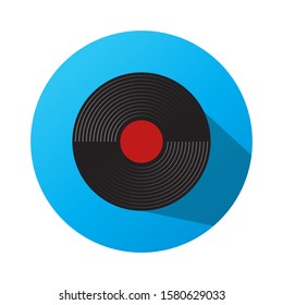 gramophone recordings with a blue background