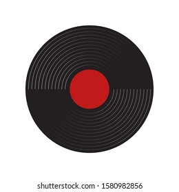 gramophone recordings with a white background