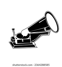 Gramophone retro vintage vector illustration