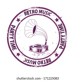 gramophone stamp