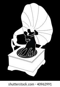 gramophone vector