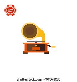 Gramophone Vector Icon