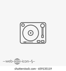 gramophone vector icon