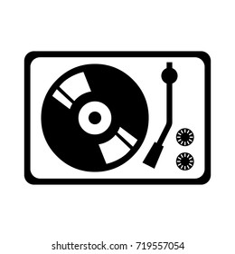 Gramophone vector icon.