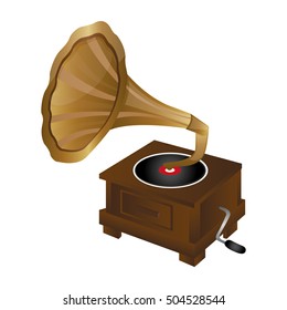 gramophone vintage icon image 