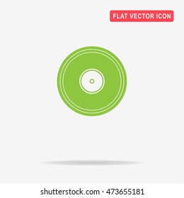 Gramophone vinyl icon. Vector concept illustration for design.