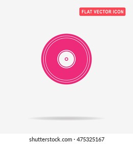 Gramophone vinyl icon. Vector concept illustration for design.