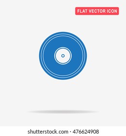Gramophone vinyl icon. Vector concept illustration for design.