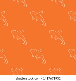 Grampus pattern vector orange for any web design best